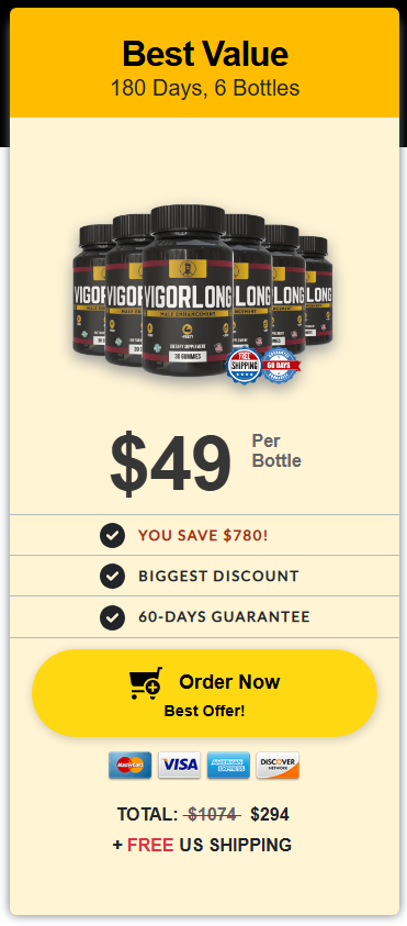 Buy VigorLong 6 Bottles